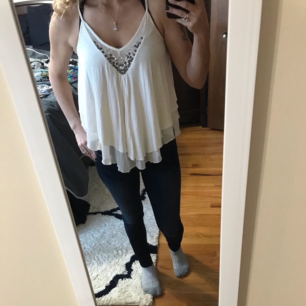 Express Beaded/Sequined Tank